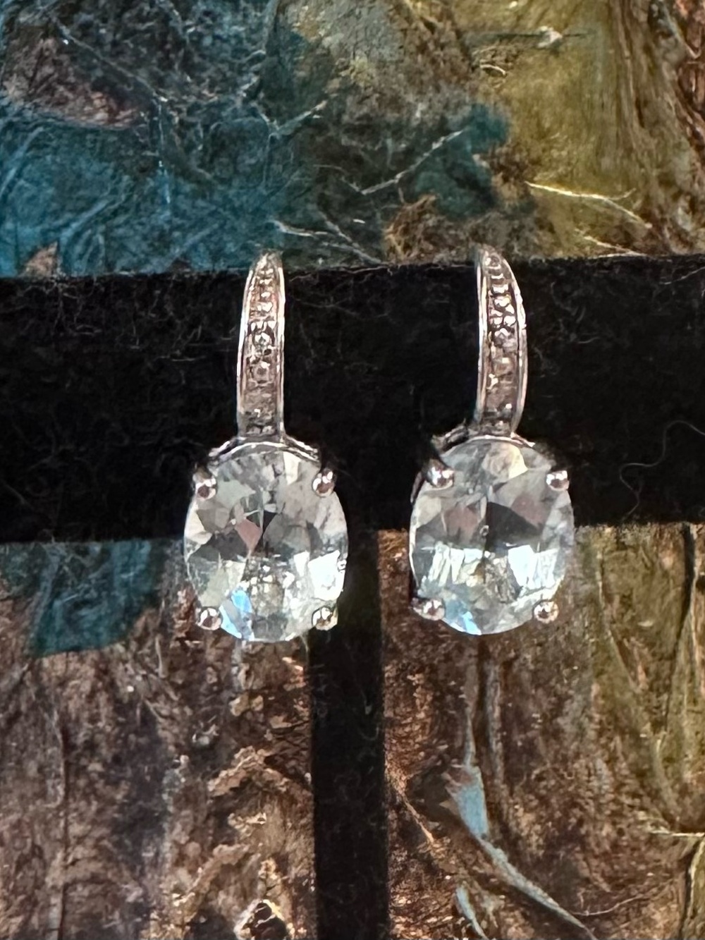Blue Topaz earrings - Sterling